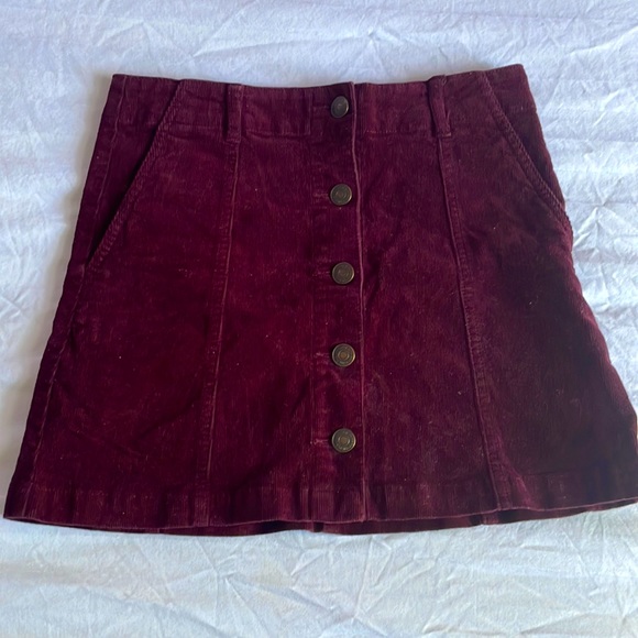 corduroy mini skirt - Picture 1 of 3